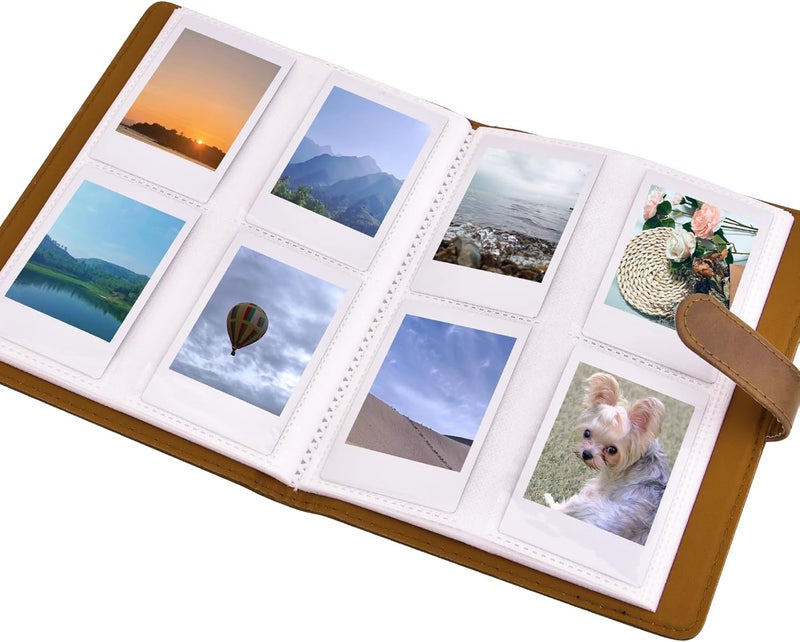 Sunmns Mini 12 Instant Camera Accessories Kit, Accessory Bundle Compatible with Instax Mini 12 Instant Camera, Include Case, Album, Stickers, Photo Frames, Paper Frame, Filters, Strap (Brown) - Image 3